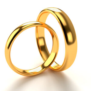 Wedding gold ring